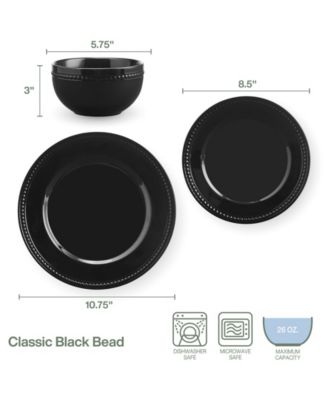 Classic Beaded 12 Pc. Dinnerware Set, Service for 4