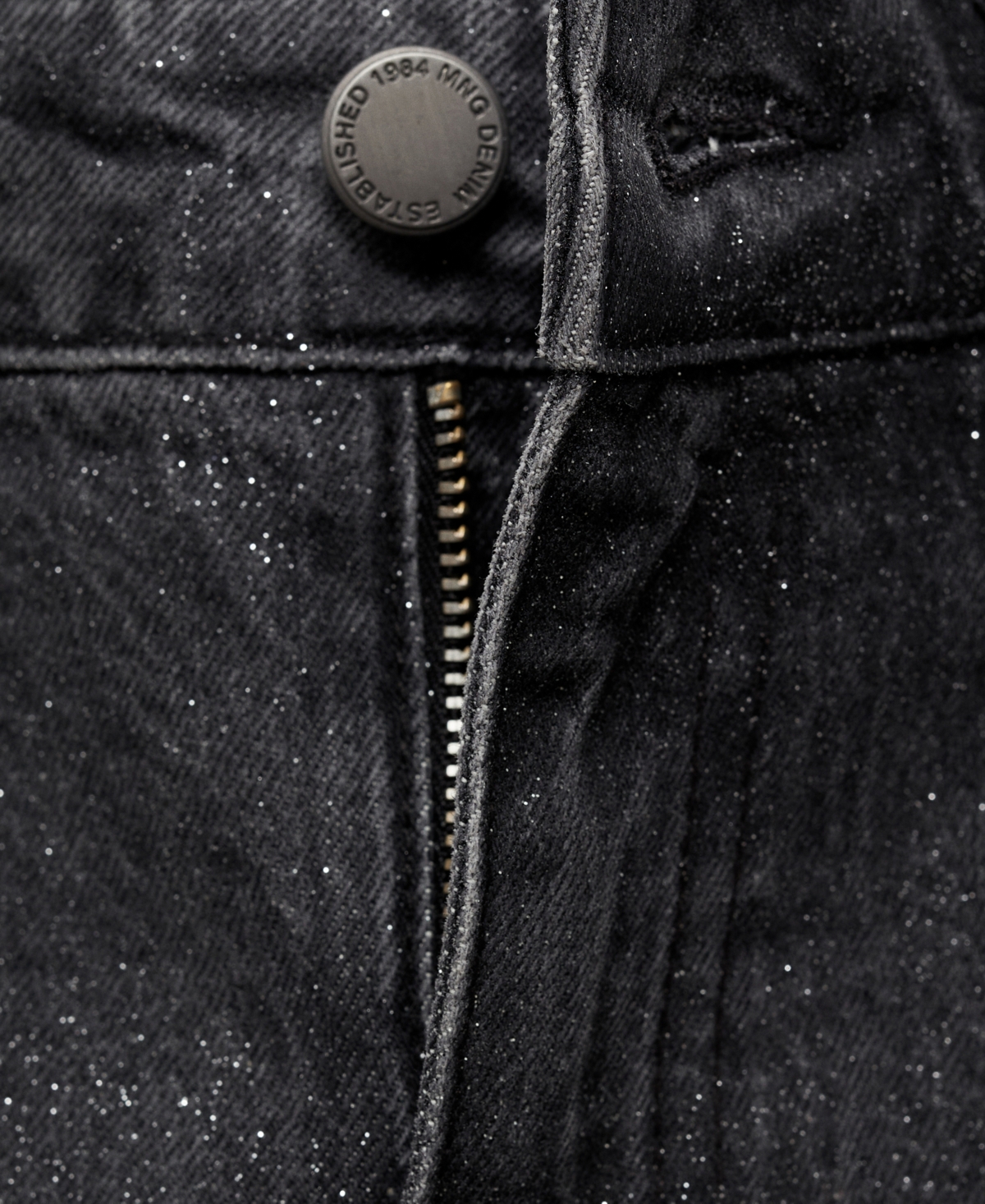 Mango Women's Shiny Straight-Leg Jeans