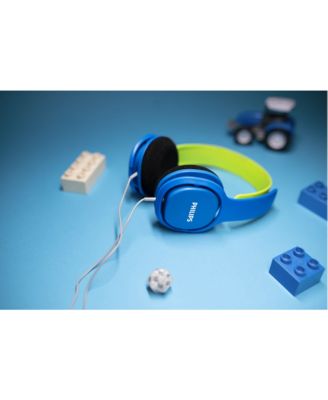 Kids Wired Headphones - Safe Volume Limit 85dB, Lightweight & Durable, Comfortable Fit, Vibrant Colors, Adjustable Headband