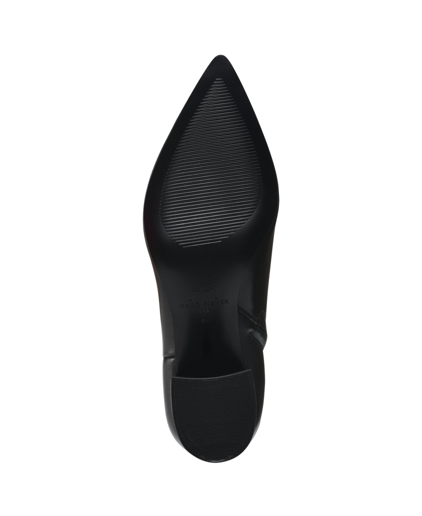 Женские ботинки Marc Fisher LTD Jarli Block Heel Dress Booties, цвет: Чёрный кожаный — фото 5