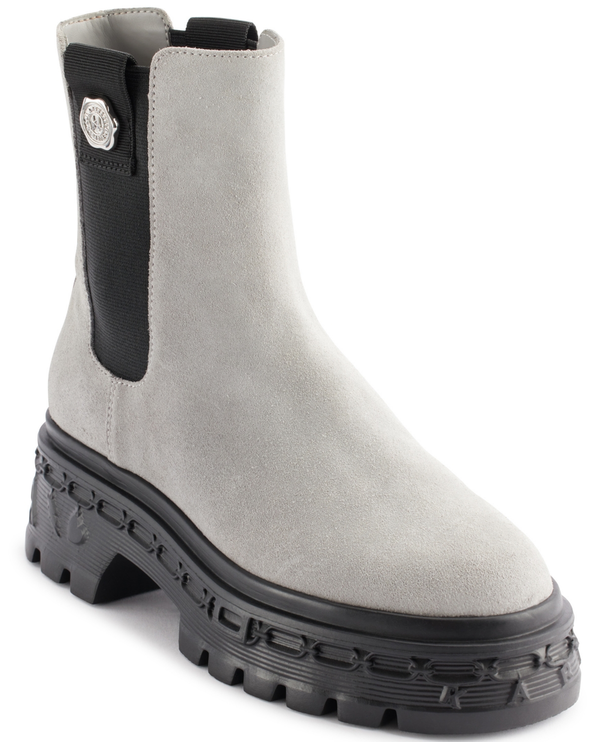 Karl Lagerfeld Paris Londyn Lug Sole Chelsea Boot In Gray