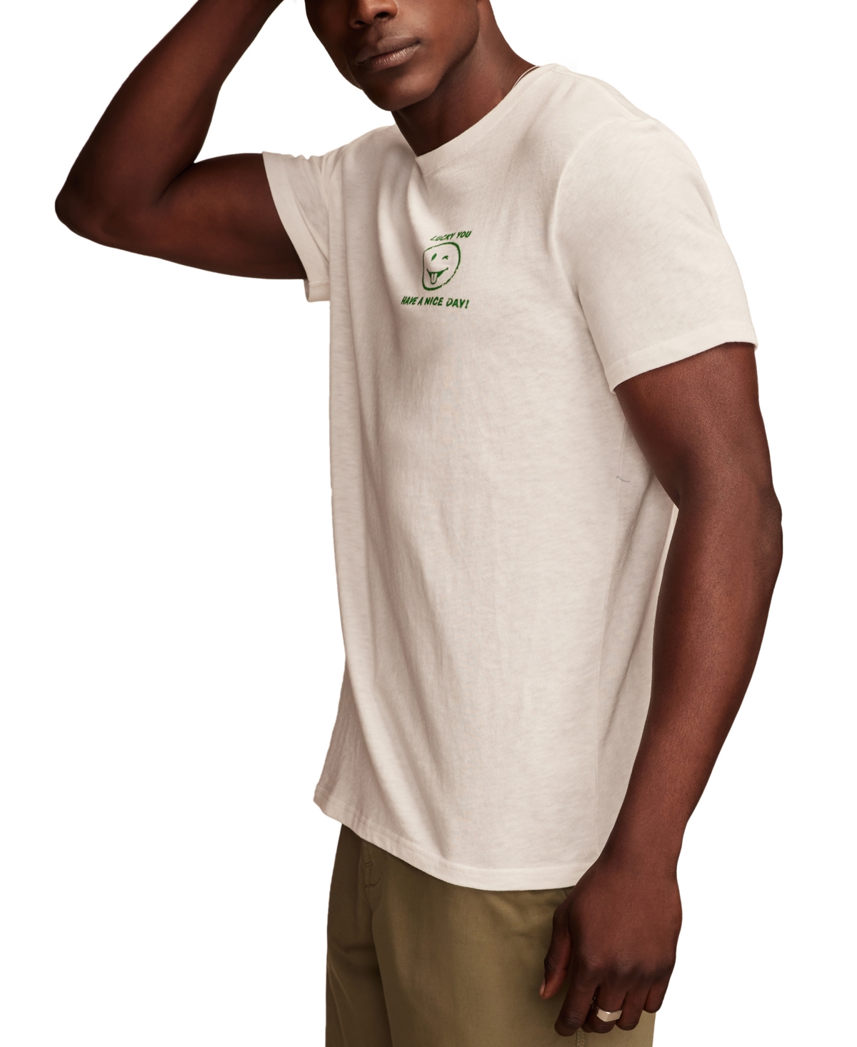 Lucky Brand Men's Lucky You Graphic T-shirt In Marshmallow