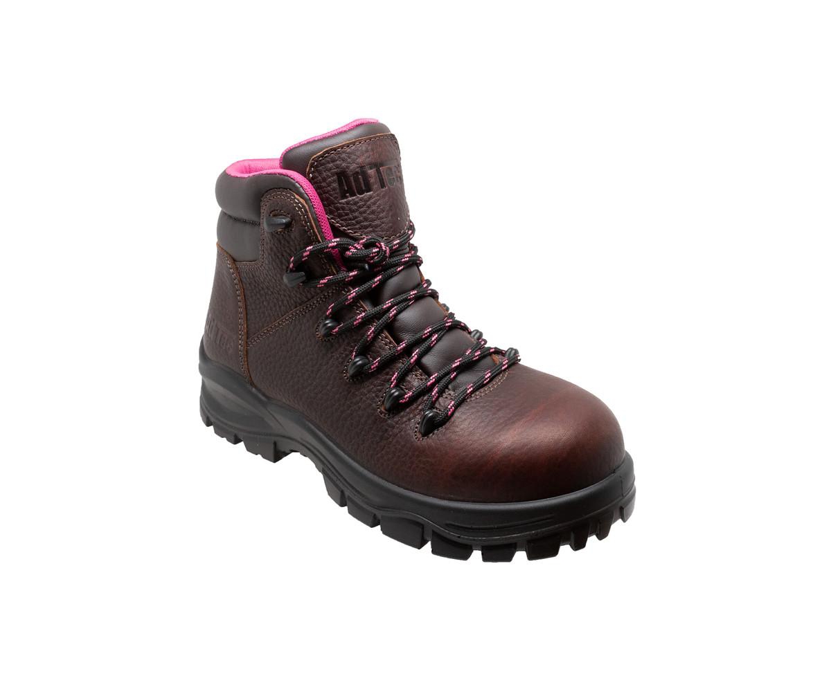 Women's 6" Waterproof Cap Toe Work Boot - Brown