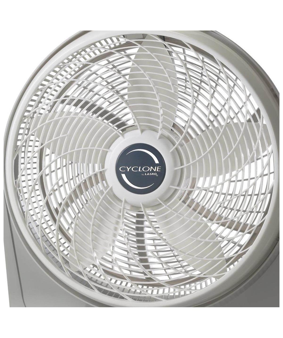 Lasko 20 Inch Cyclone Portable Full-Tilt Floor or Wall Mount Pivoting Fan,- White