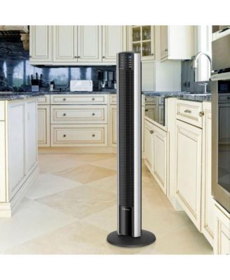 XtraAir 48 Inch Standing Tower Home Fan Air Ionizer with Remote Control