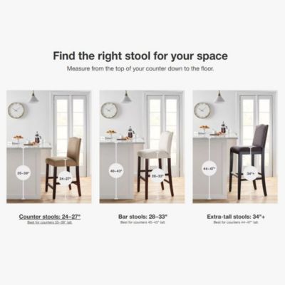 Set of 2 Counter Height Stools with Nailhead Trim-The Pop Home