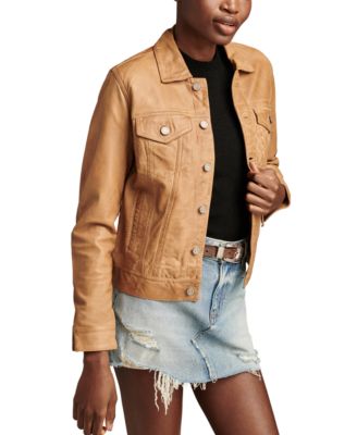 Leather Trucker Jacket  