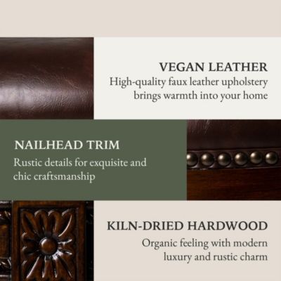 Pullman Wooden Swivel Stool, Dark Walnut w/ Leather, Set of 4