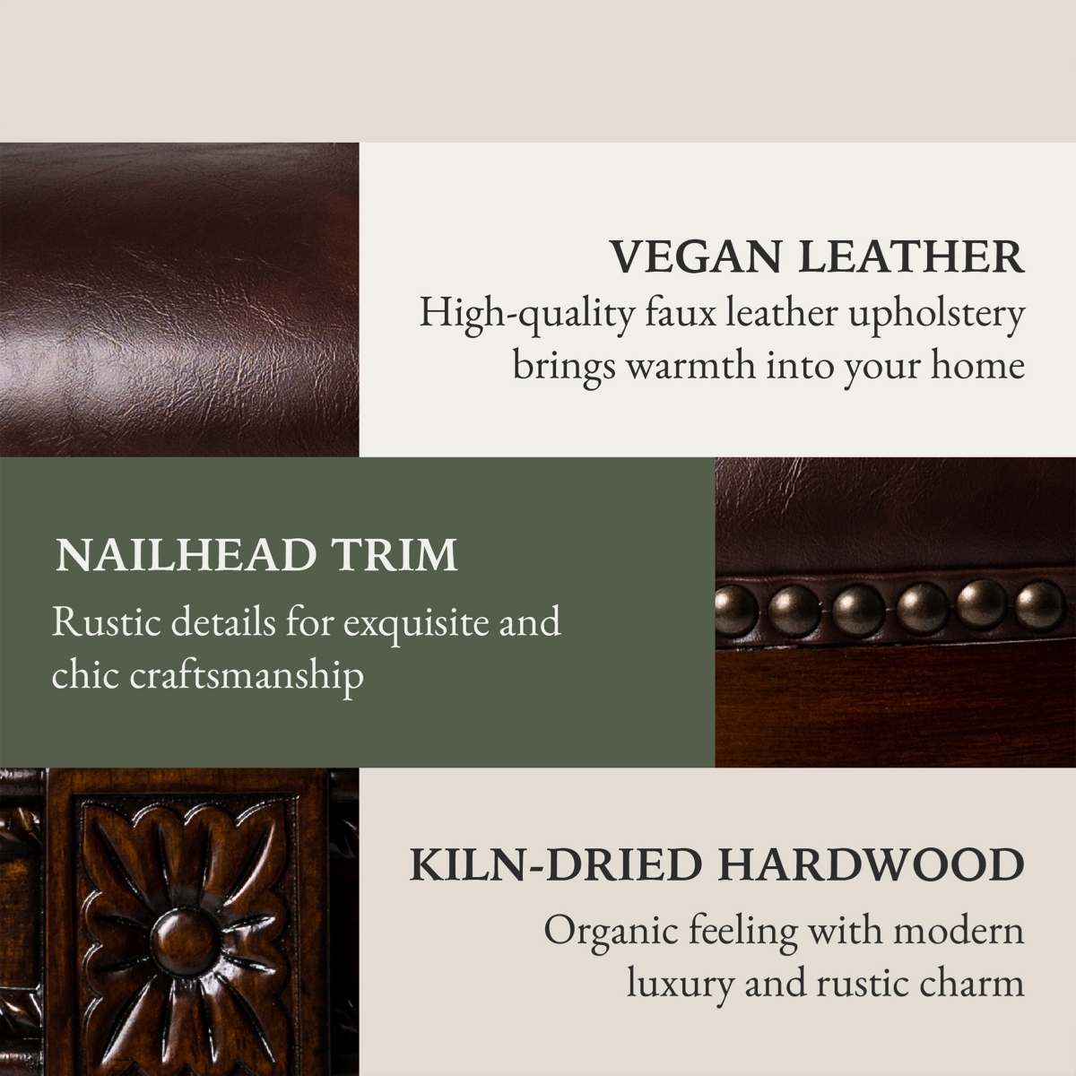 Maven Lane Pullman Wooden Swivel Stool, Dark Walnut w/ Leather, Set of 4