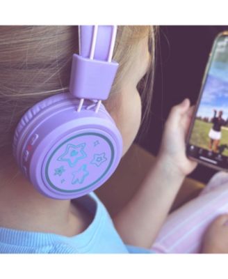 KidJamz KJ55BT Safe Listening Bluetooth Wireless Headphones for Kids w/ LED Lights