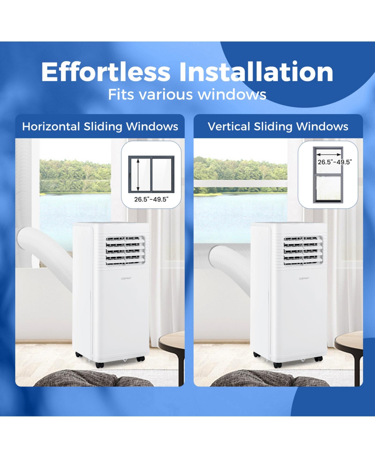Gouun 9000 Btu Portable Air Conditioner 1 Ac Unit with Fan and Dehumidifier