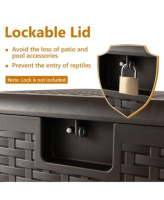 31Gallon All Weather Storage Container with Lockable Lid-S