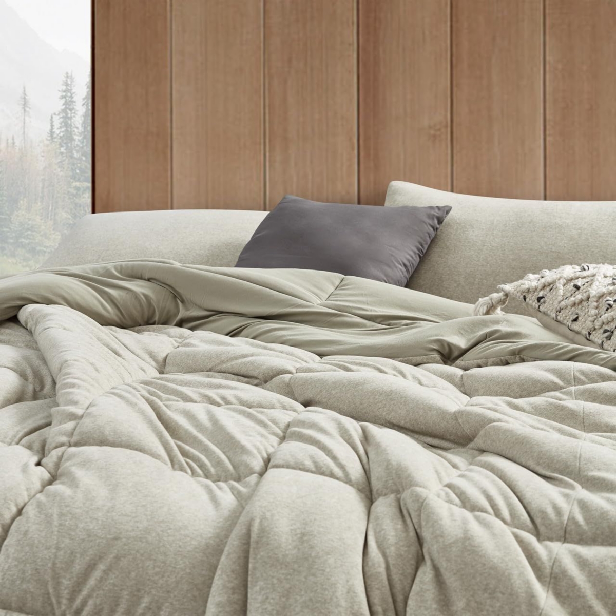 Coma Inducer Sweater Weather Yoga Oversized Comforter - Snowy Moss-Gray - Snowy moss-gray