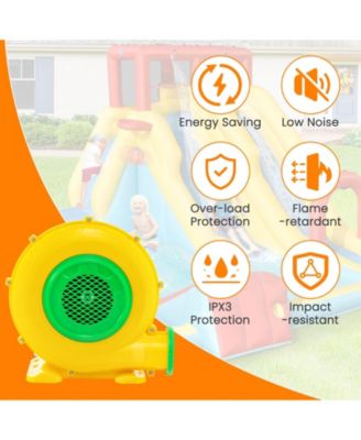 480W Air Blower Air Pump Fan with Convenient Handle and Ground Stakes