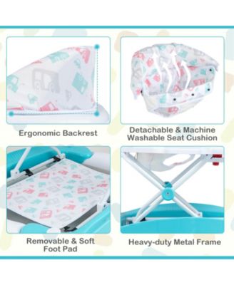 6 in 1 Foldable Baby Walker with Adjustable Height