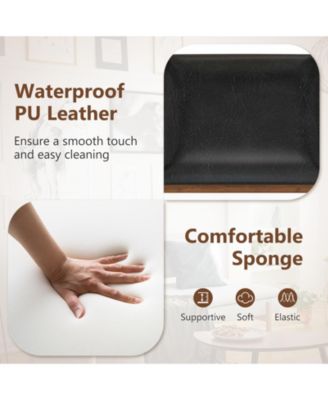 Upholstered Armchairs Set of 2 with Cozy Backrest and Padded Seat Cushion