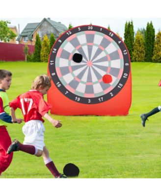 Large Dart Board for Kids with 4 Kick Balls