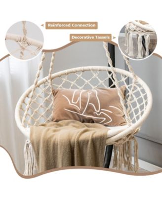 Cushioned Hammock Swing Chair with Hanging Kit