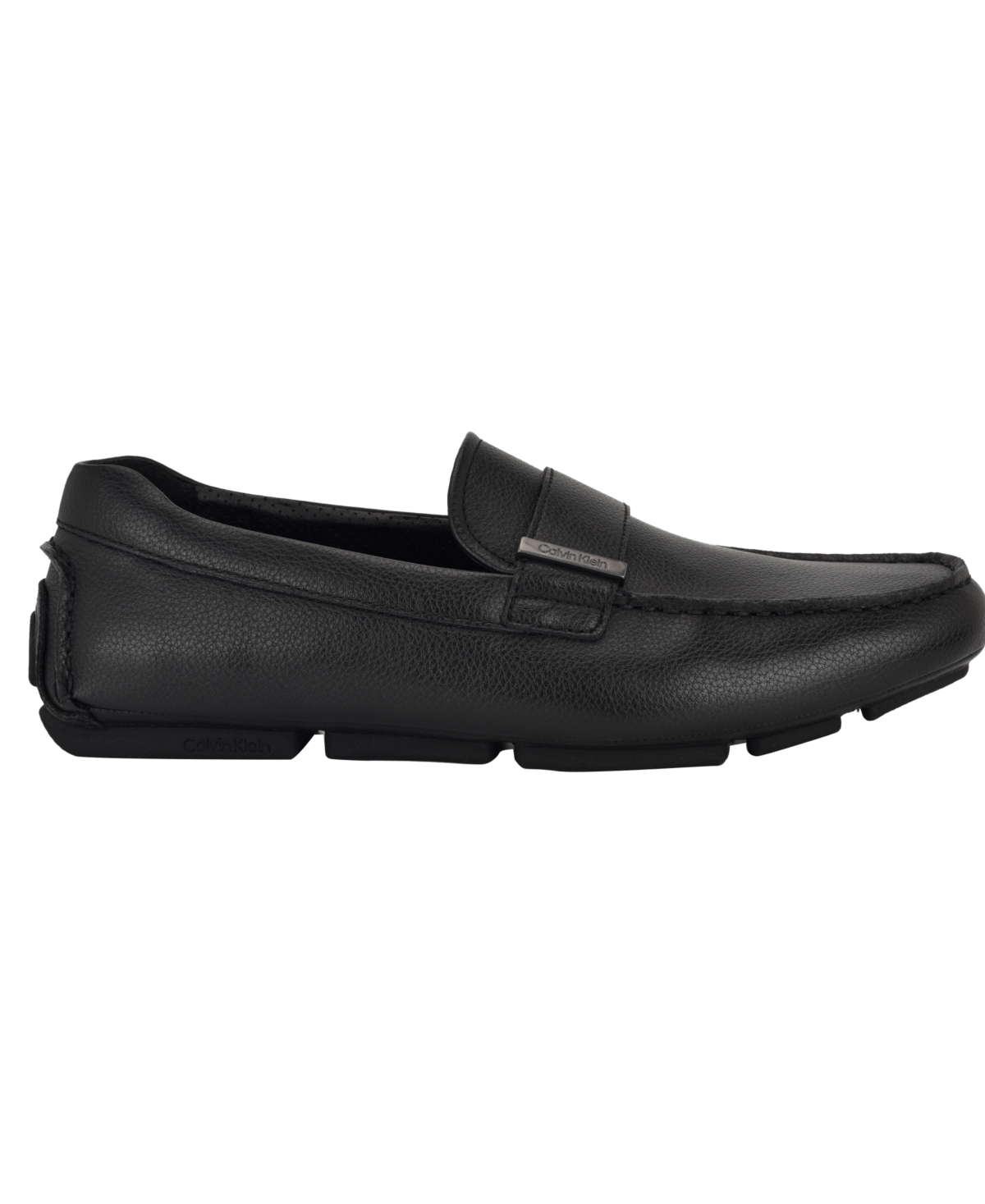 Calvin Klein Men's Oliver Logo Gross Grain Loafers In Black