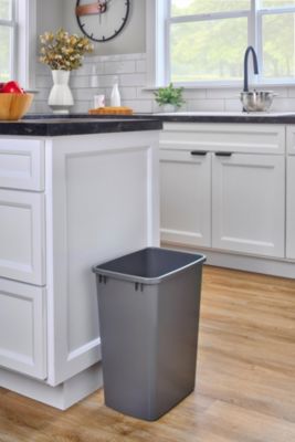 Polymer Replacement 35 qt. Trash Bin, Gray, 2 Pack, RV-35-13-2