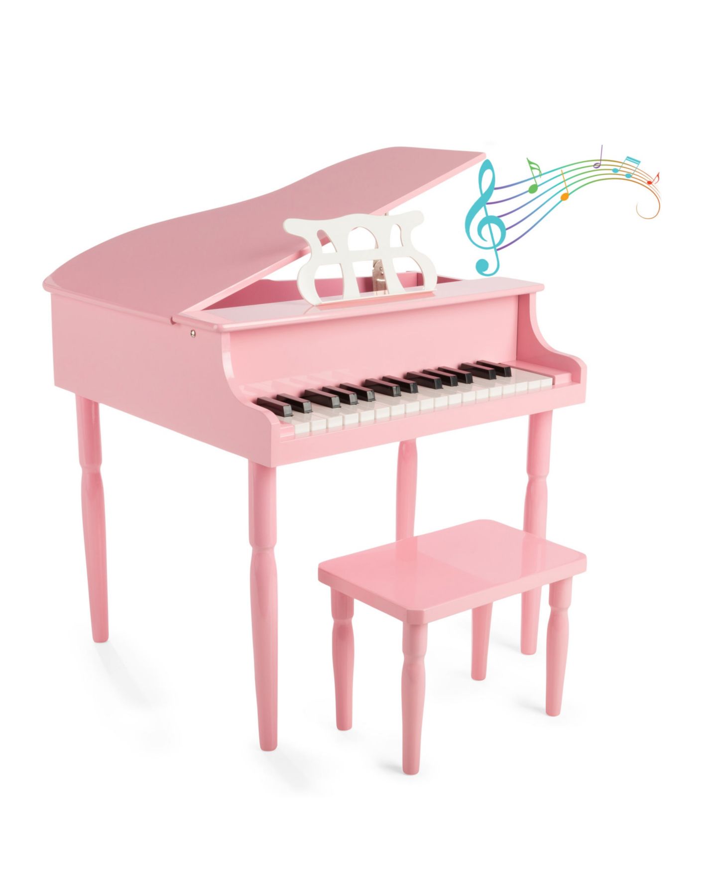 Детские игрушки Trademark Global 30 Key Mini Grand Piano 5-Piece Set, Ages 3+ — фото 2
