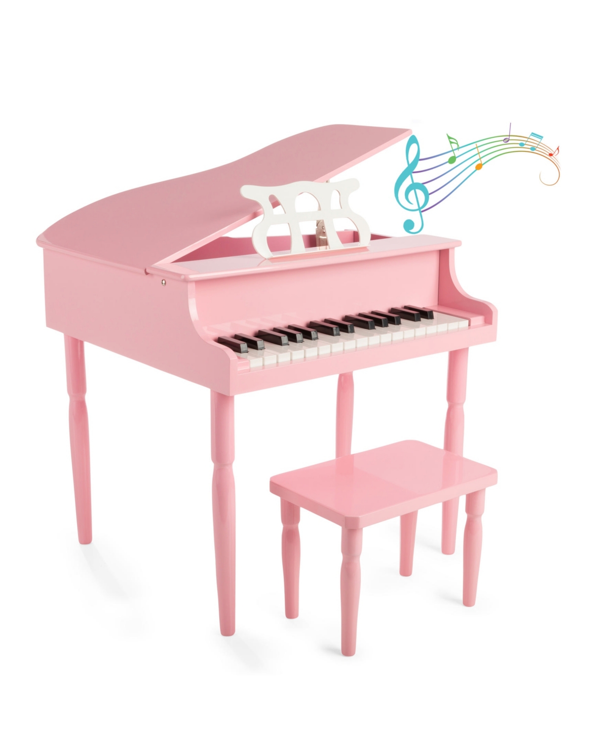 Trademark Global Hey Play 30 Key Mini Grand Piano In Pink
