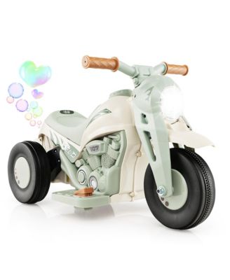 6V Kids Bubble Car Electric Ride on Motorcycle w/ Music Button & LED Headlight