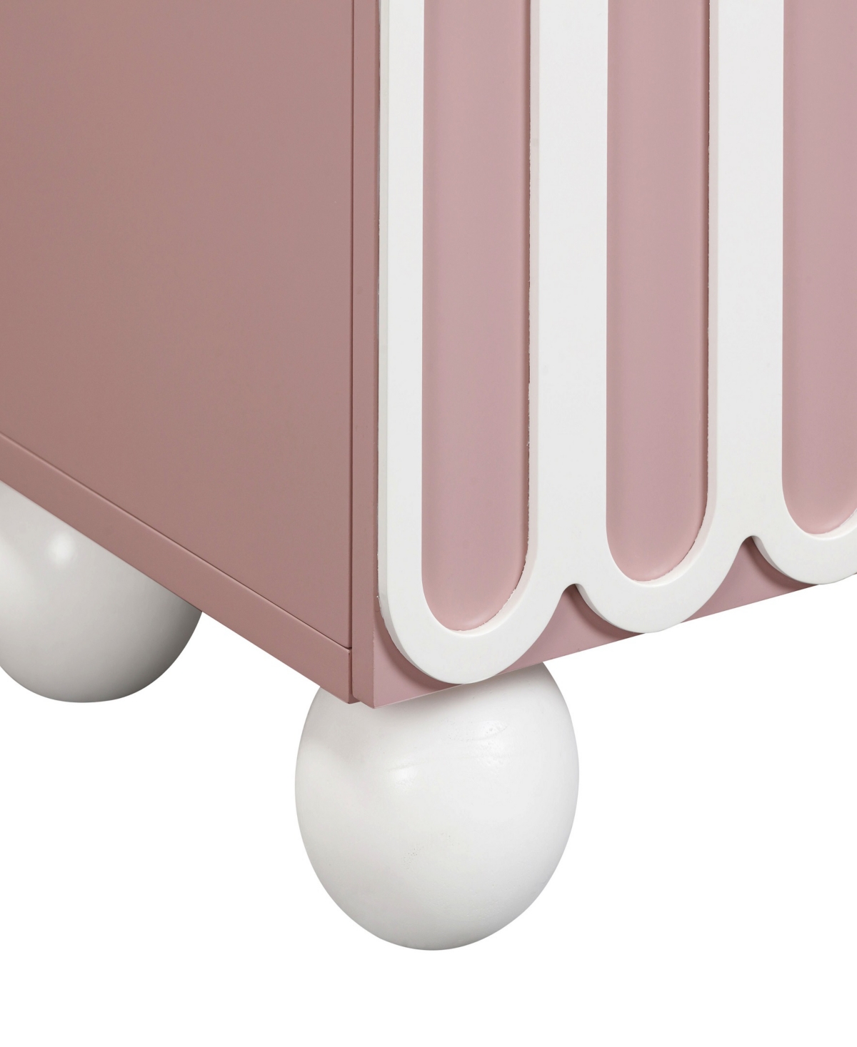 Tov Furniture Tori Motif 2-drawer Nightstand In Mauve