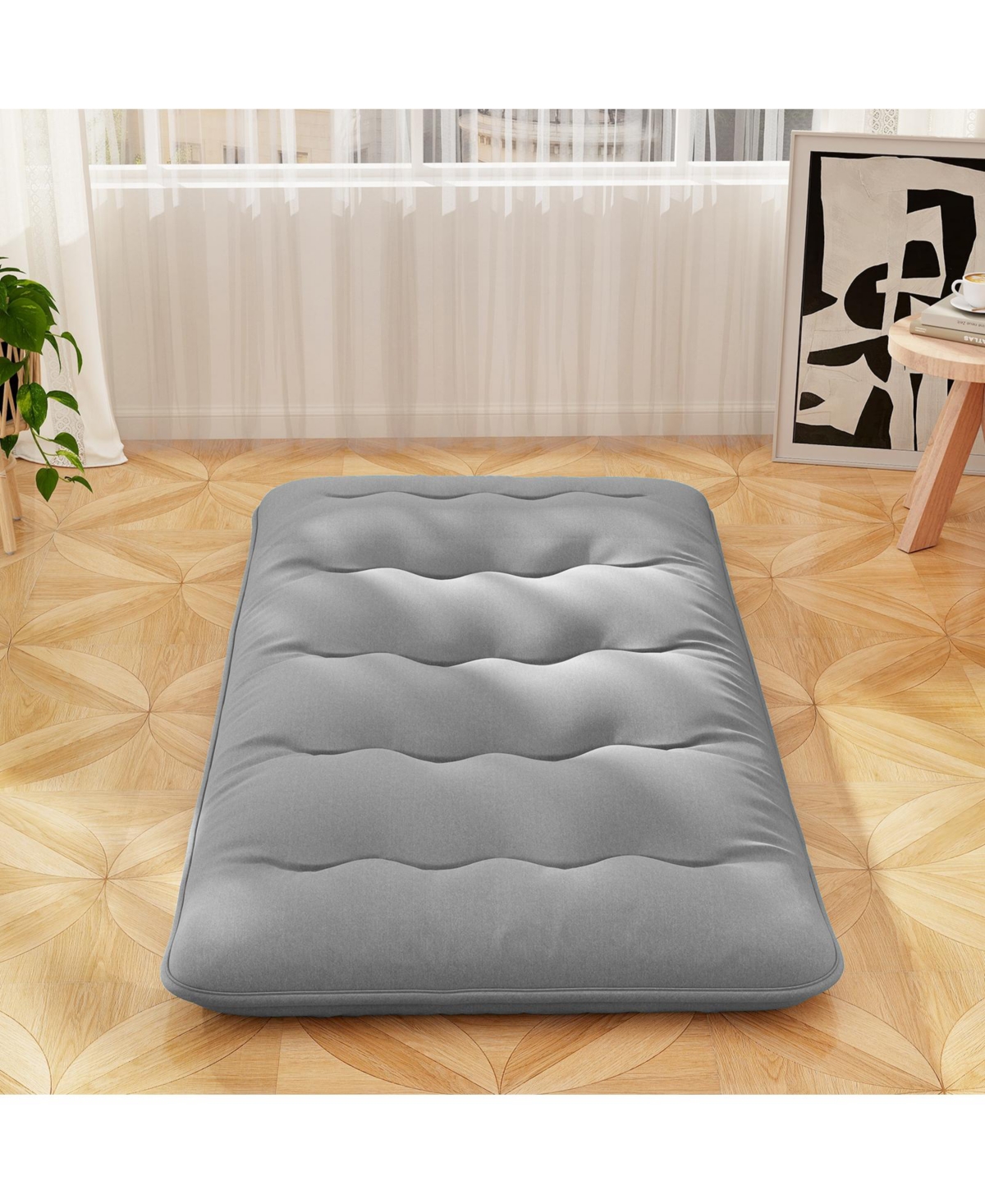 Gouun Futon Mattress with Washable Cover and Carry Bag-Twin Size