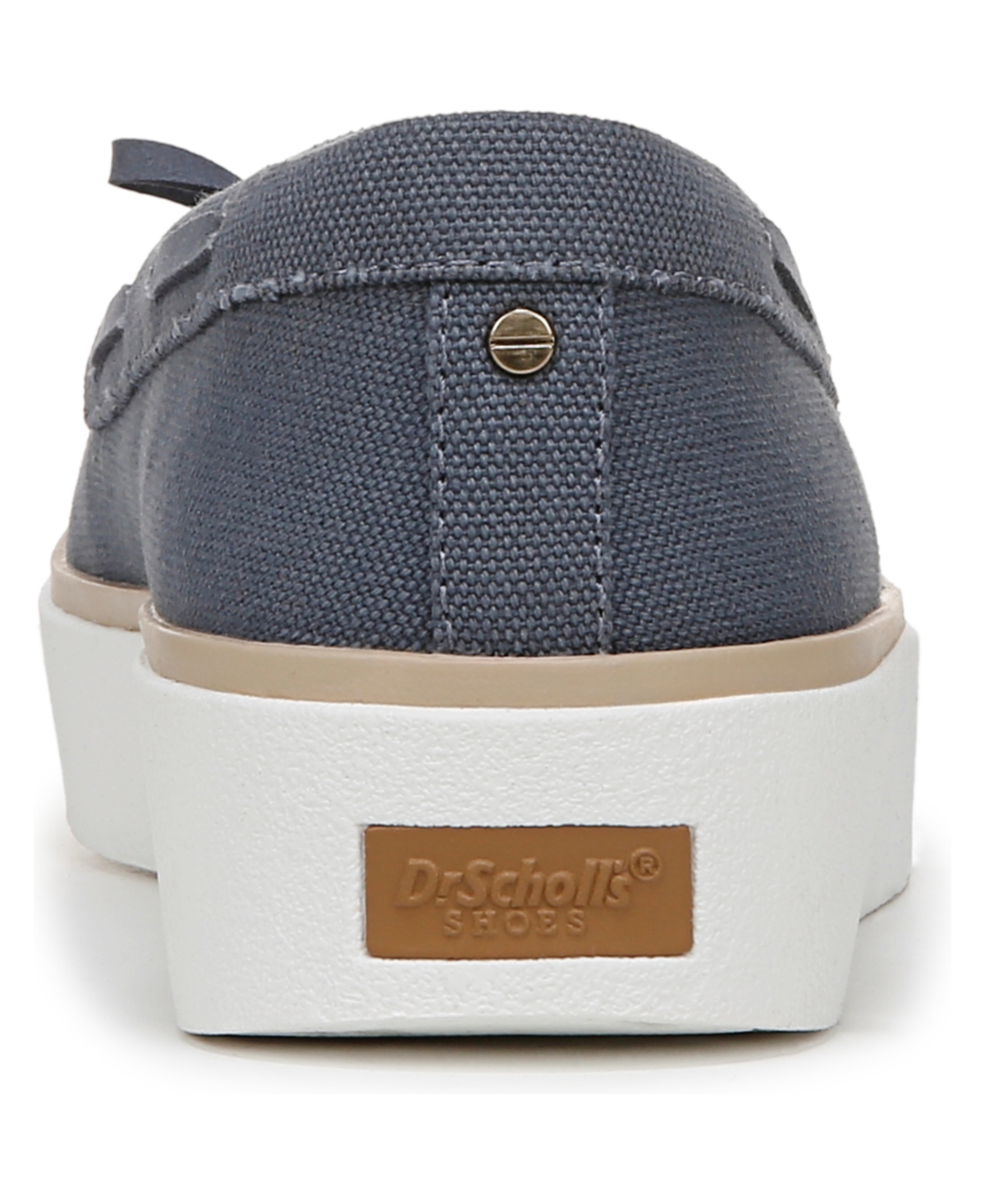 Dr. Scholl's Women's Madison Sea Platform Boat Shoes In Oxide Blue Canvas