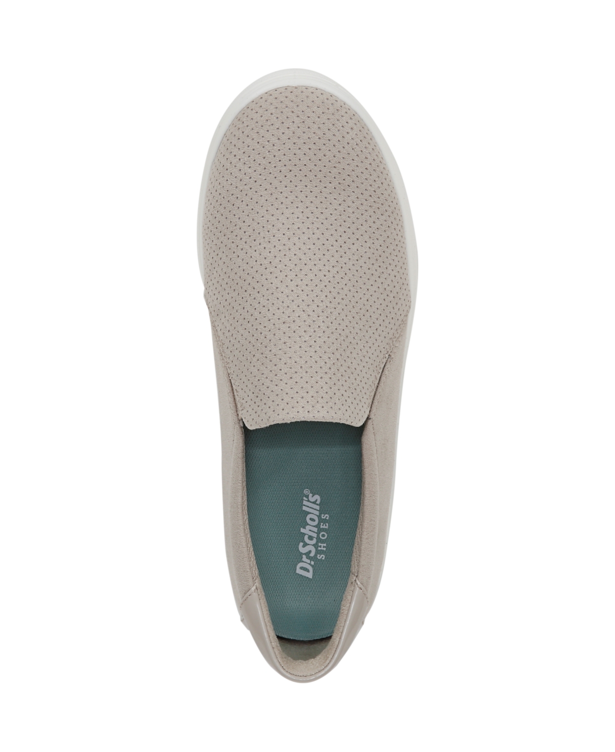 Shop Dr. Scholl's Women's Madison Cloud Slip On Sneakers In Oyster Microfiber