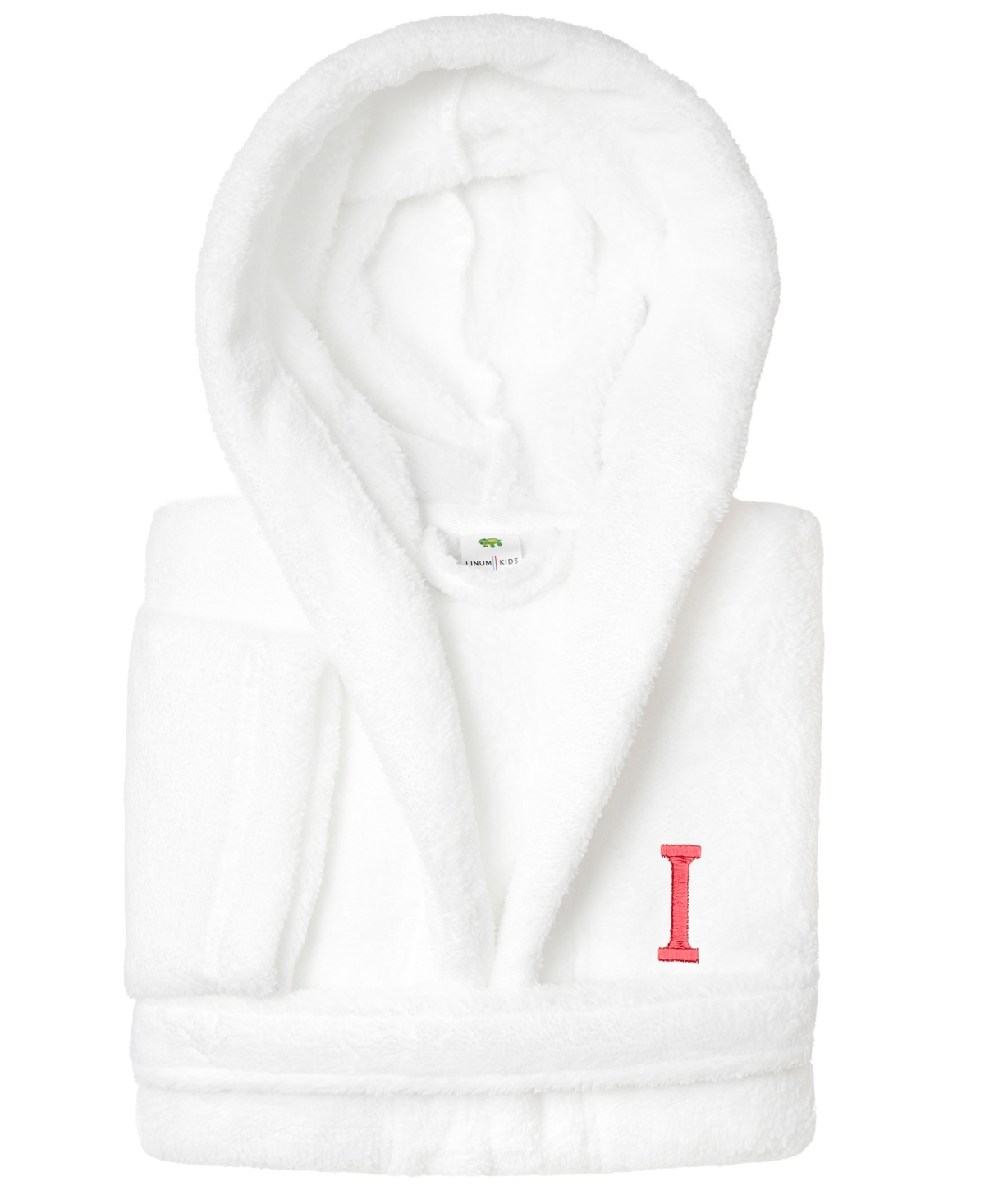 LINUM HOME PERSONALIZED KIDS SUPER PLUSH HOODED BATHROBE 