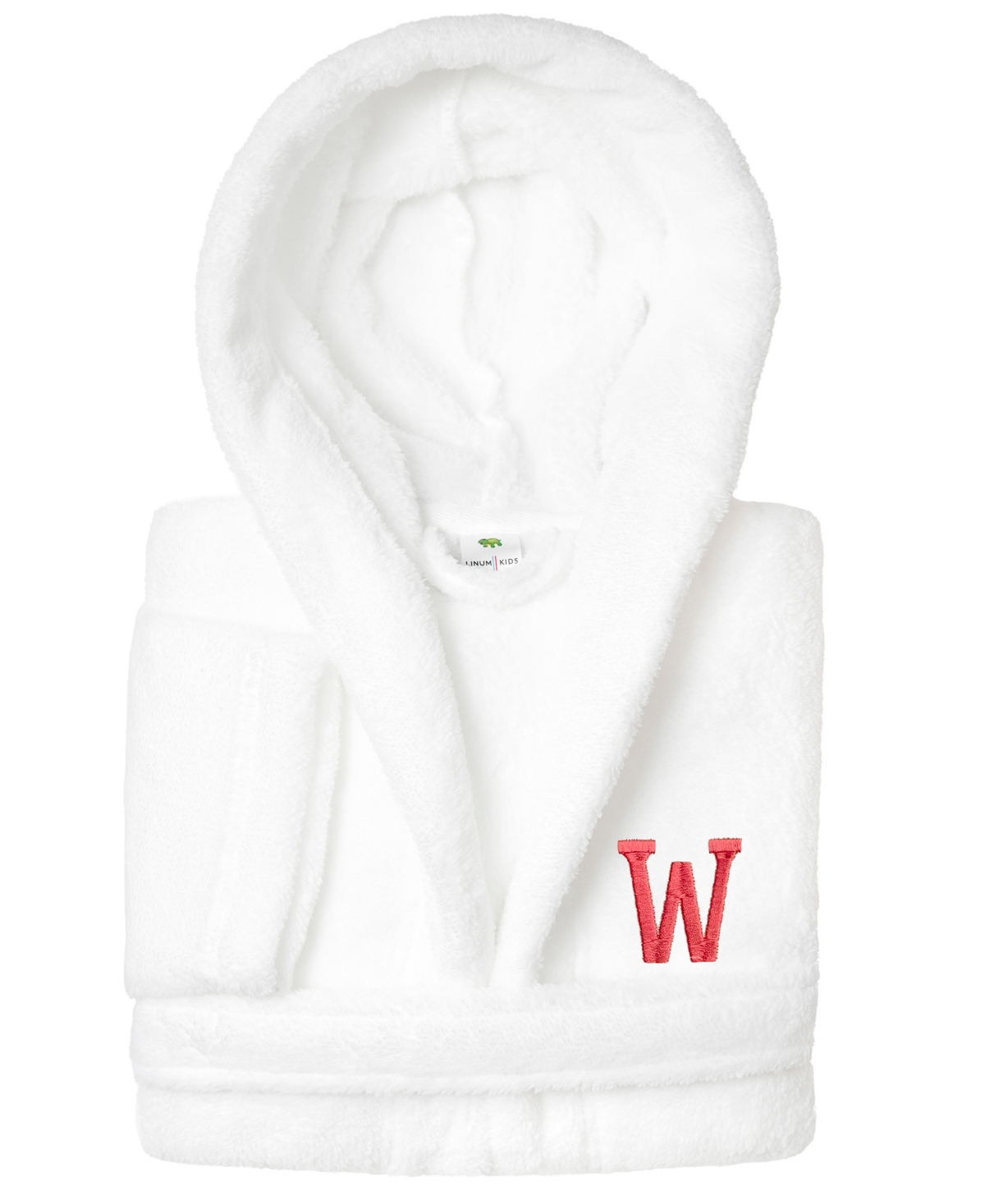 LINUM HOME PERSONALIZED KIDS SUPER PLUSH HOODED BATHROBE 