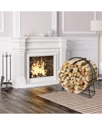 40-inch Tubular Steel Firewood Storage Rack