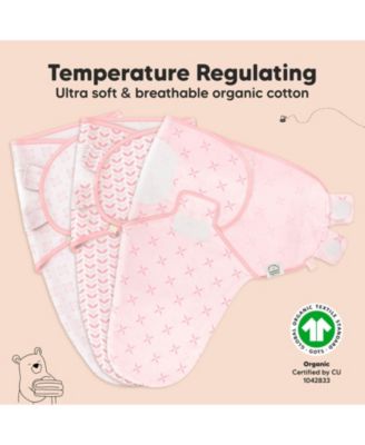 3pk Soothe Baby Swaddle, Organic Baby Swaddle Sleep Sacks, Newborn, Infant Swaddle Sack