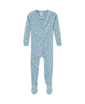 Baby Girls' Snug Fit Footed Pajamas, 4-Pack, Dog