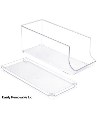 Clear 10-Can Organizer with Lid (2 Pack)