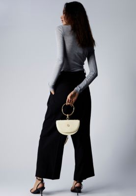 Small Crossbody Leather Classic Handbag Victoria Hyde Half-moon