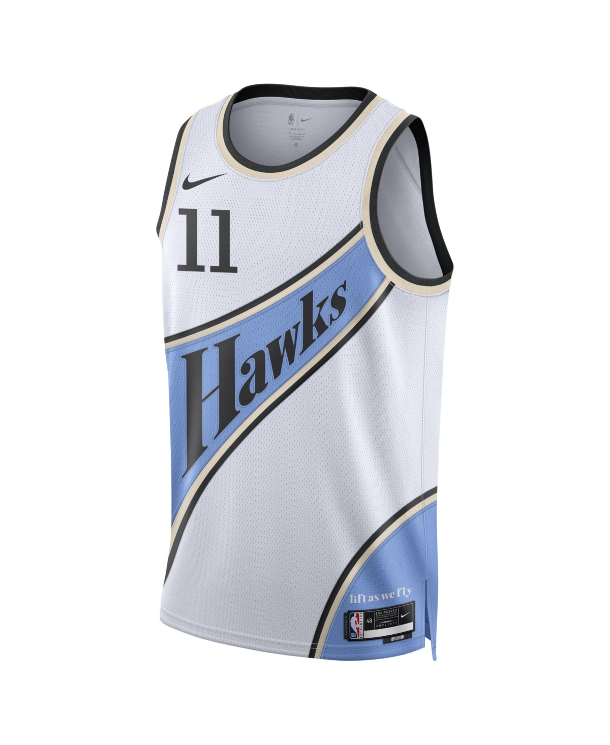 Nike Men's and Women'sTrae Young Atlanta Hawks 2024/25 City Edition Finished Swingman Jersey - White