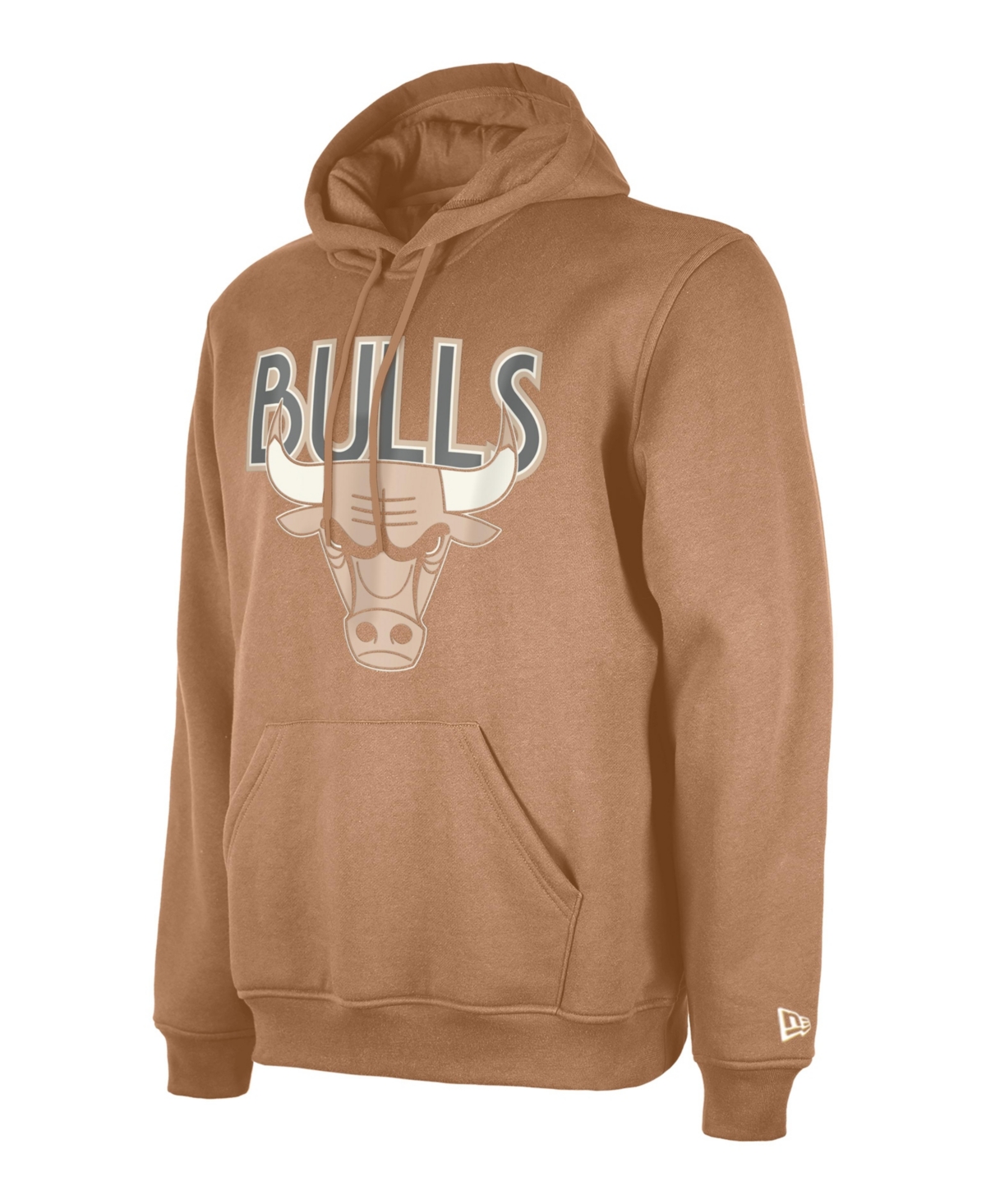 NEW ERA MEN'S TAN CHICAGO BULLS 2024/25 CITY EDITION PULLOVER HOODIE 
