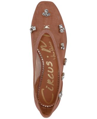 Women's Tina Jewel Embellished Mesh Flats
