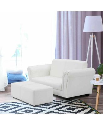 Soft Kids Double Sofa with Ottoman