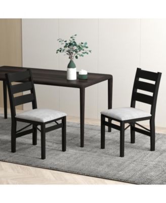 Modern Upholstered Folding Chairs Set of 2 with Comfy Backrest