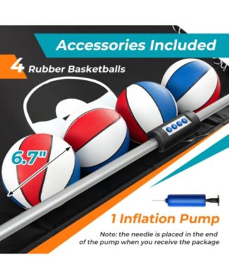 Dual Shot Basketball Arcade Game with 8 Game Modes and 4 Balls