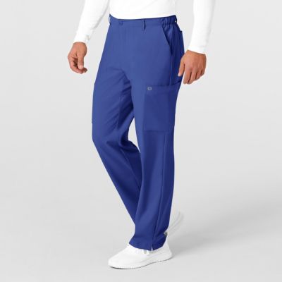 Men's W123 Flat Front Cargo Scrub Pant