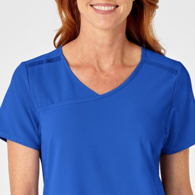 RENEW Women's Mock Wrap Scrub Top