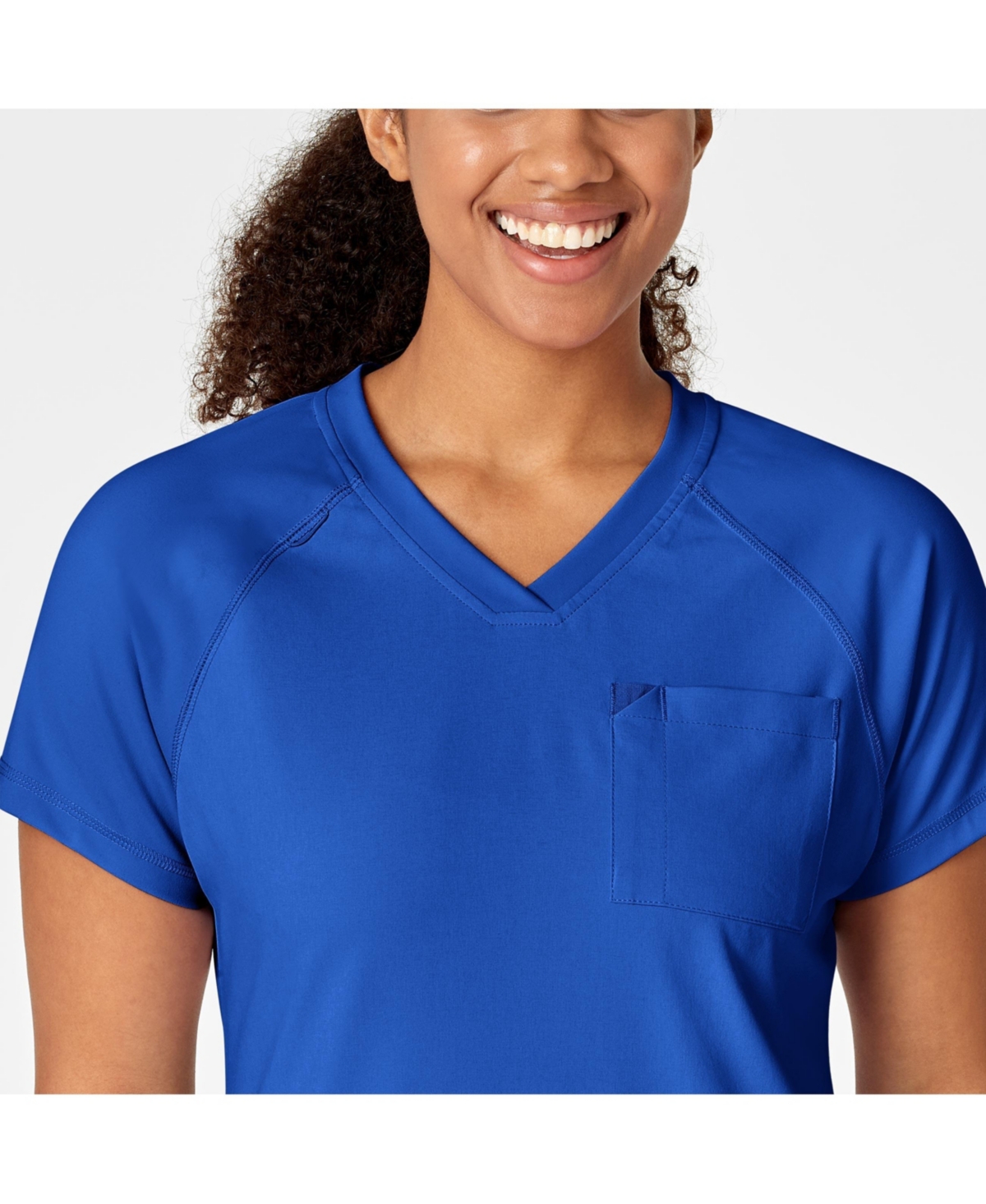 Wink Plus Size Renew Yoga V-Neck Scrub Top