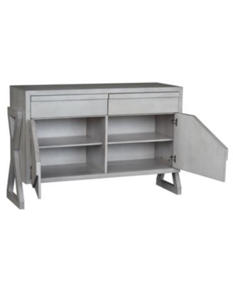 Irvona Wash Gray Wood Sideboard Buffet Storage Cabinet, Wash Gray