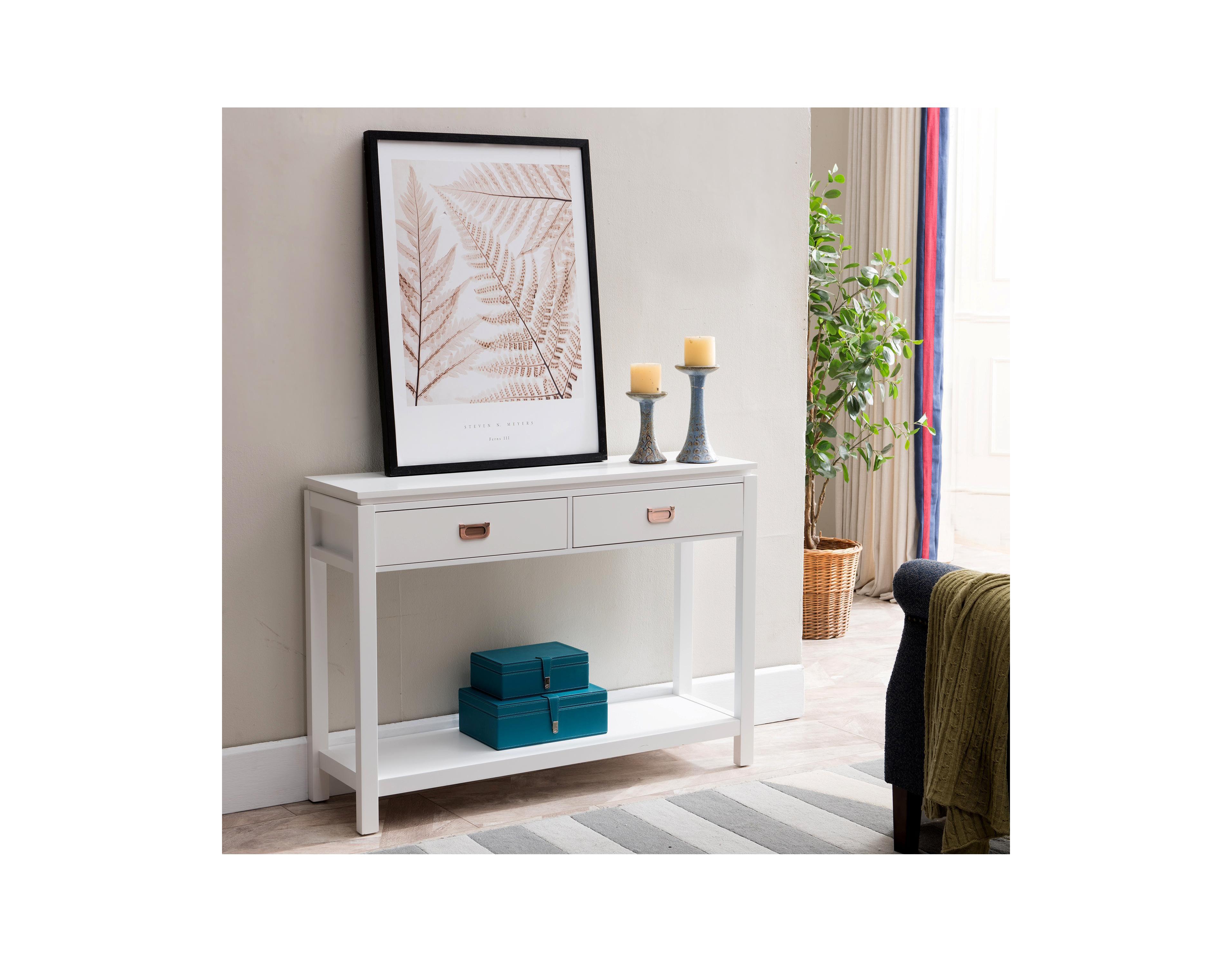 Kings Brand Furniture Wood Occasional Entryway Console Sofa Table With Storage Shelf / 2 Drawers
