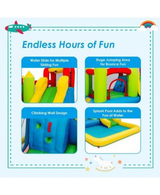 Inflatable Bounce House Water Slide Jump Bouncer without Blower